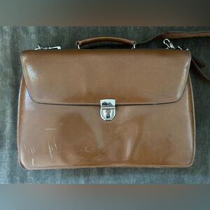 Messenger bag Leather.Jack Georges Vintage.A few flaws,see pics.
